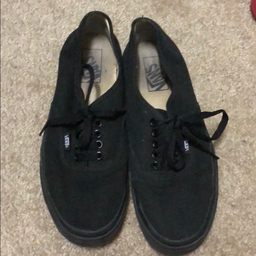 Vans black authentic women’s 9